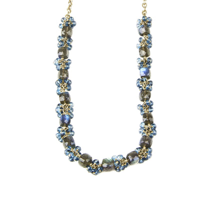 Labradorite & London Blue Topaz Necklace