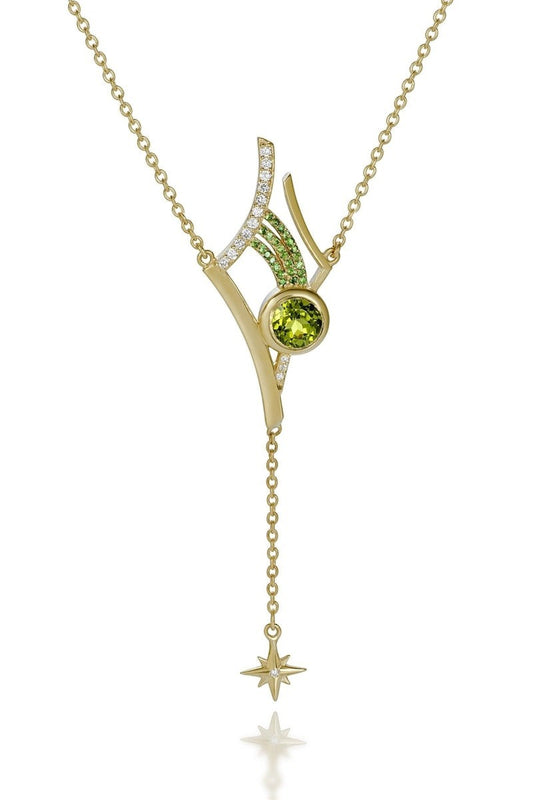 Peridot & Diamond Antares Necklace