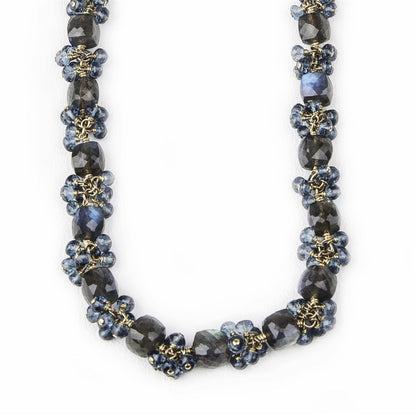 Labradorite & London Blue Topaz Necklace