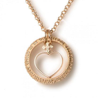 Mini Cor Heart Pendant Necklace, 18k Gold, Yellow or Rose