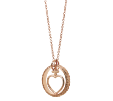 Mini Cor Heart Pendant Necklace, 18k Gold, Yellow or Rose view 4