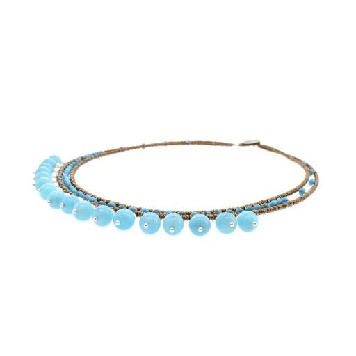 Aqua Amazonite Dance Necklace