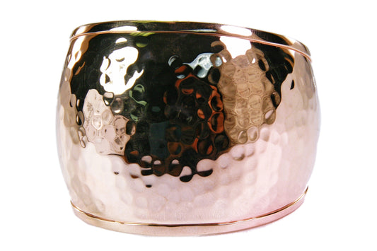 Rose Gold Plated Sterling Silver Cuff Bracelet view 2