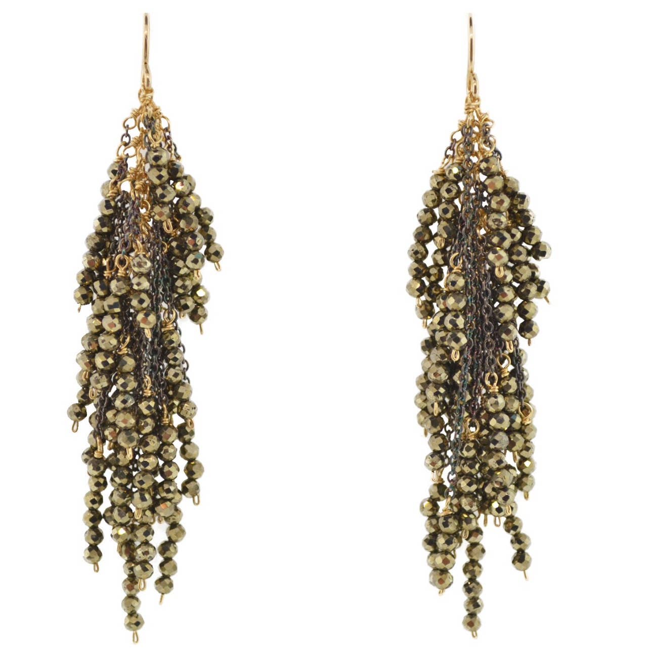 Firecracker Earrings with Black Spinel