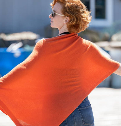 Roma Poncho - Cashmere Blend, Best Seller in Red