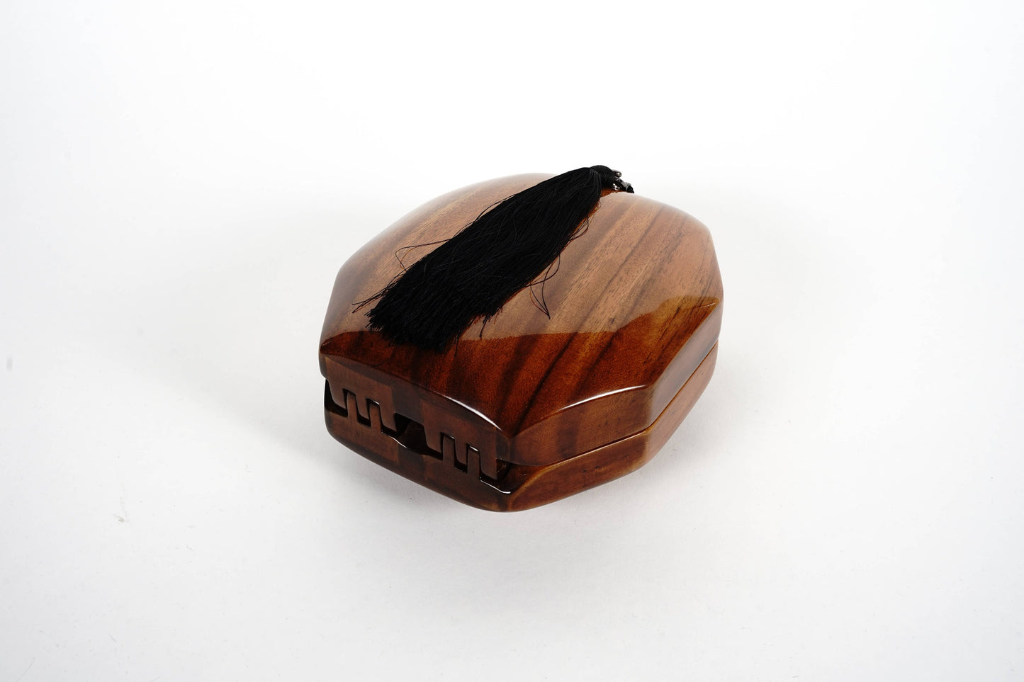 Octagon Acacia Wood Handbag by Timmy Woods