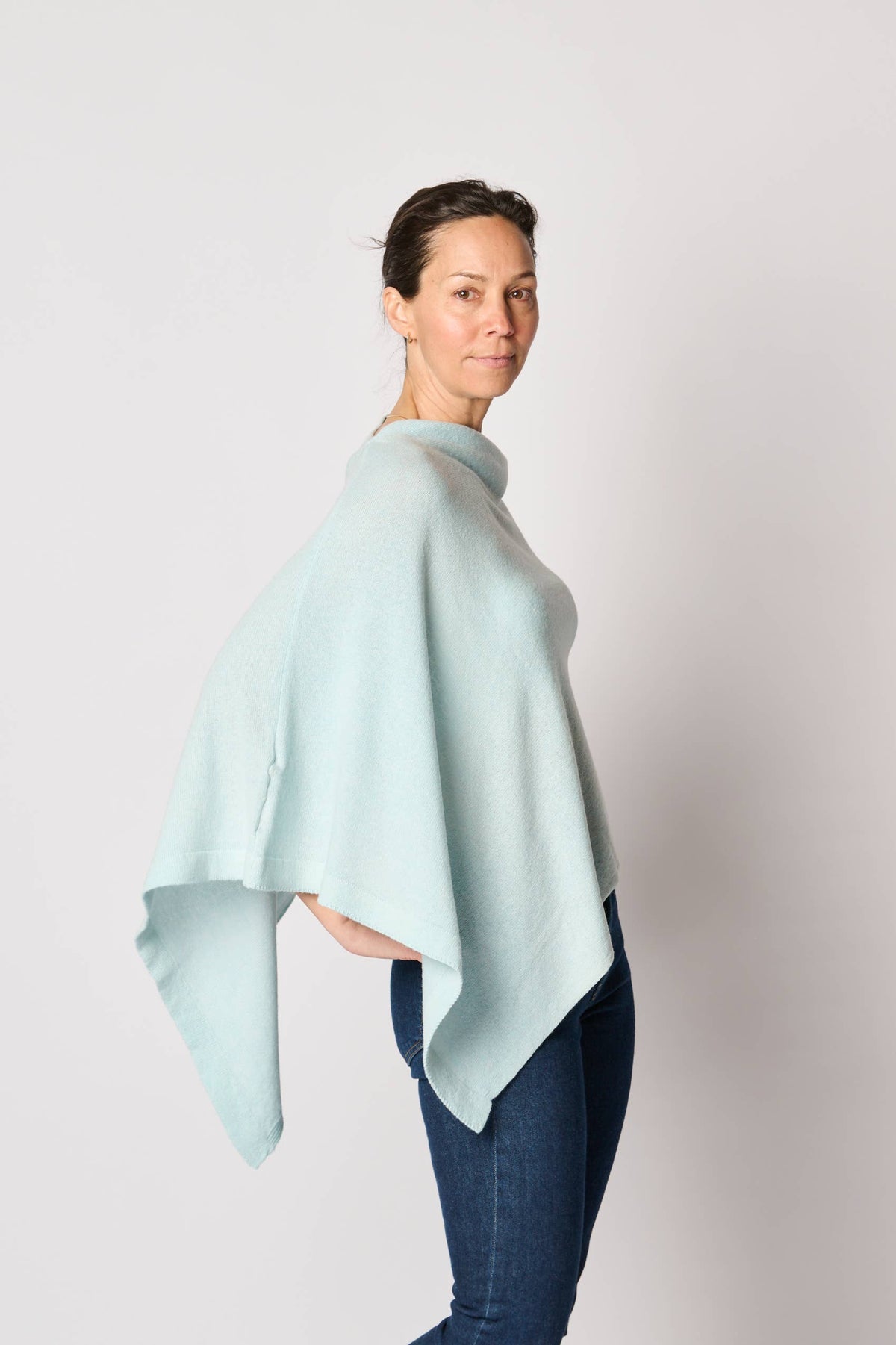 Roma Poncho - Cashmere Blend, Best Seller in Red