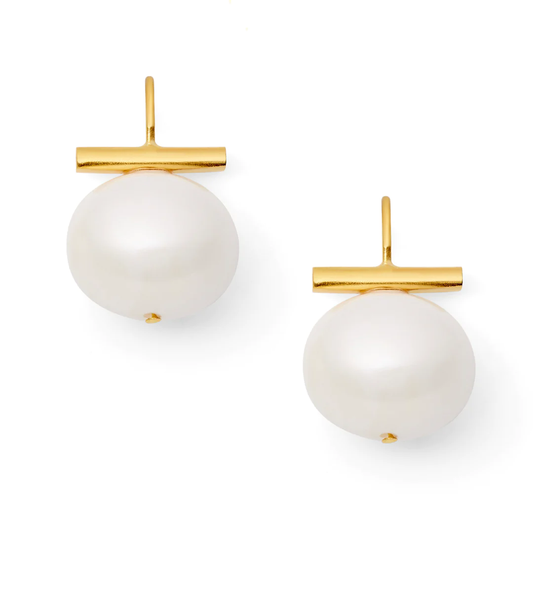 Classic Forever Fave Pebble Pearl Earrings, Medium — Periwinkle
