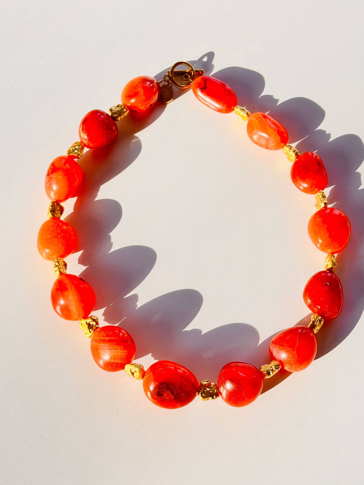 Organic Carnelian Gemstone Necklace