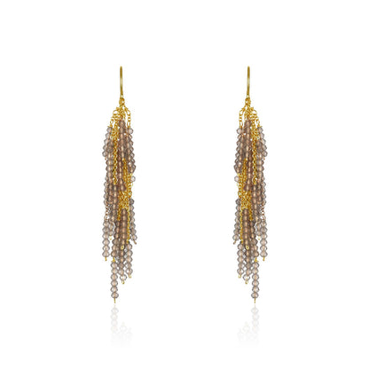Firecracker Earrings with Black Spinel