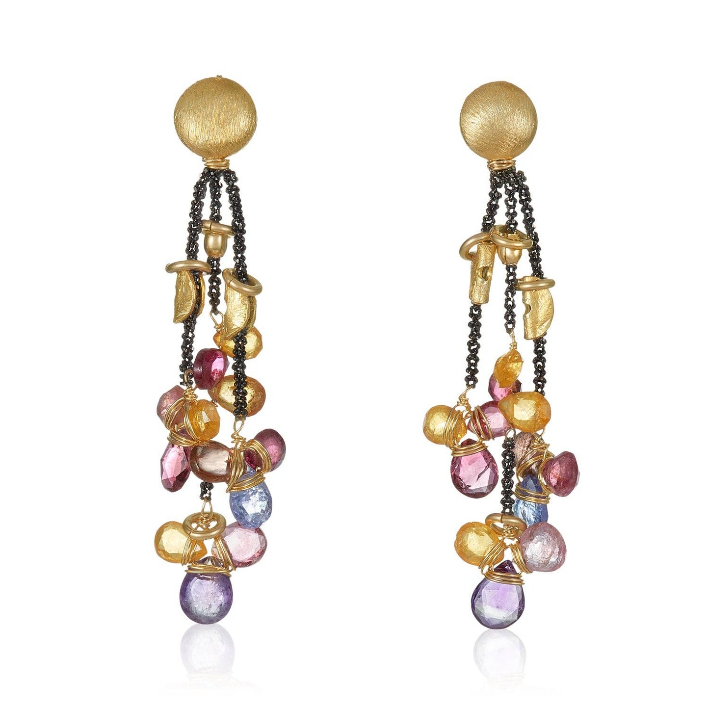 Half Moon Petal Earrings