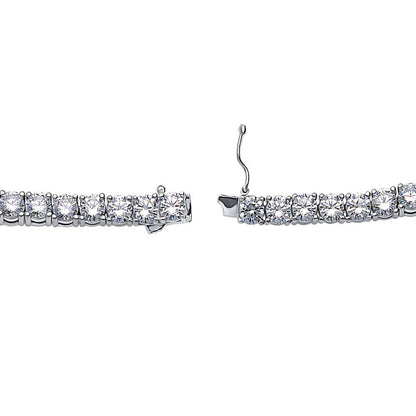 Sterling Silver Cubic Zirconia Tennis Necklace
