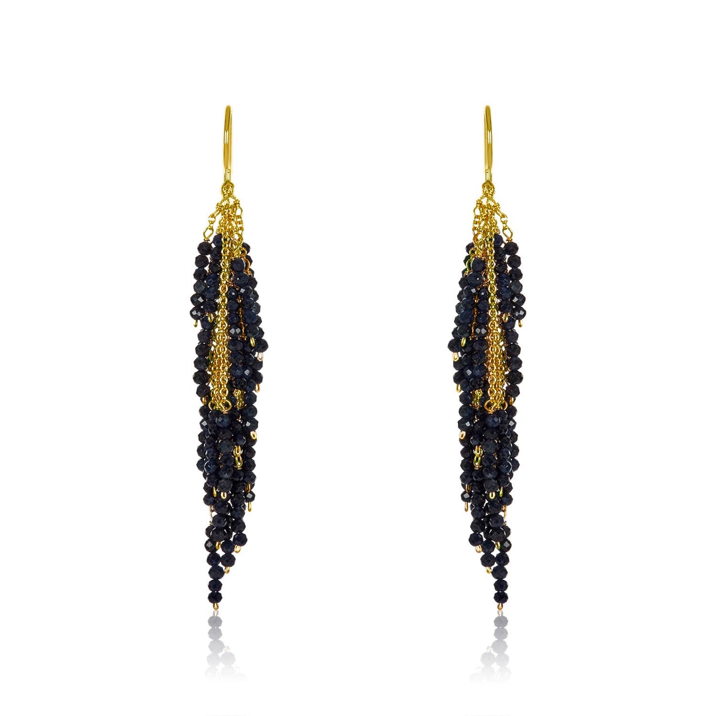 Firecracker Earrings with Black Spinel