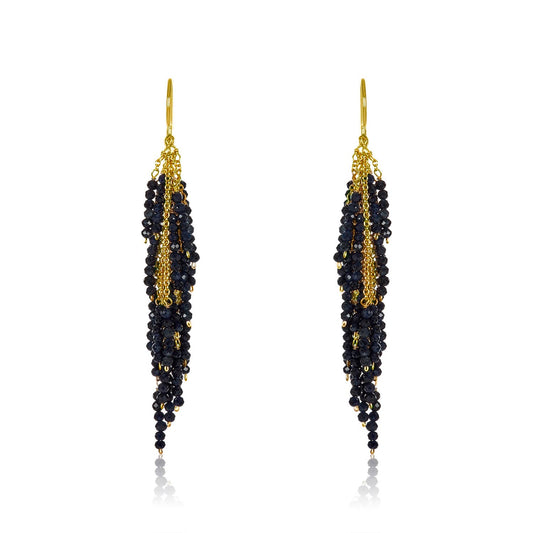 Firecracker Earrings with Black Spinel
