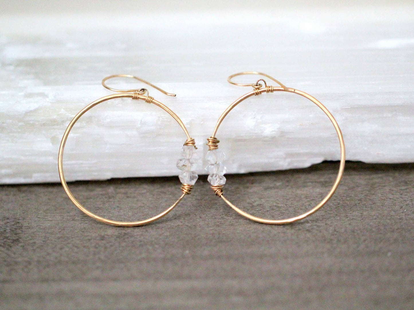 Gemini Hoops: 14k Gold Fill