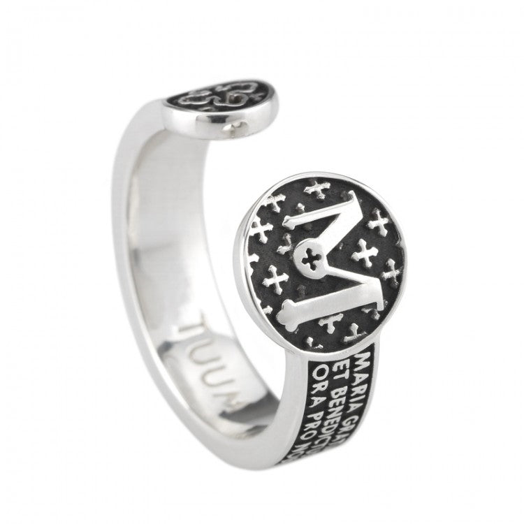 Tuum's Infinituum Mater Ring, Burnished Sterling Silver - Size 9 3/4 US