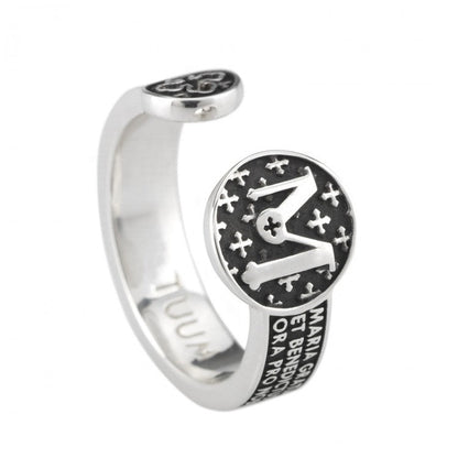Tuum's Infinituum Mater Ring, Burnished Sterling Silver - Size 9 3/4 US