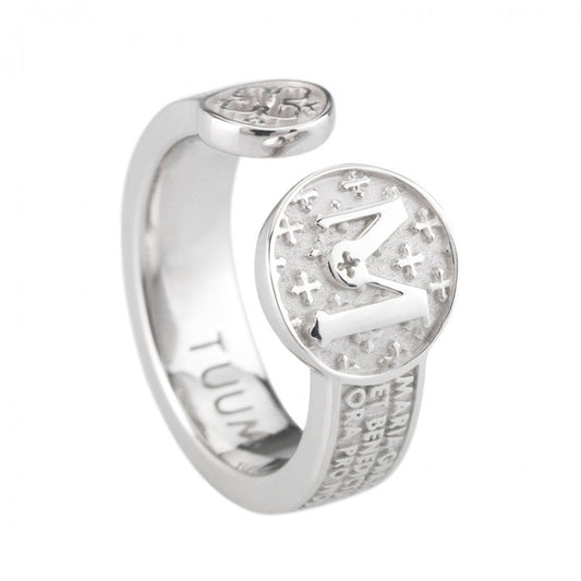 Tuum's Infinituum Mater Ring, White Rhodium Sterling Silver
