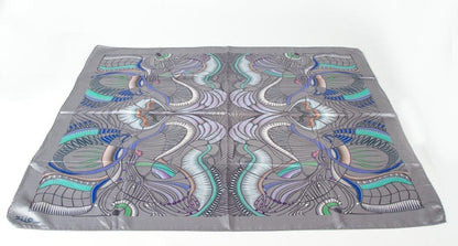 Grey Jungle Print 100% Cashmere Shawl view 3