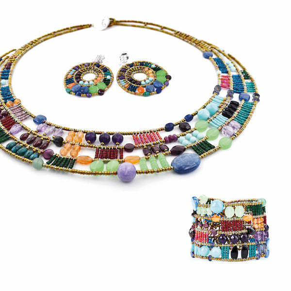 Cici - Ziio’s Multi-Color Gemstone Statement Necklace